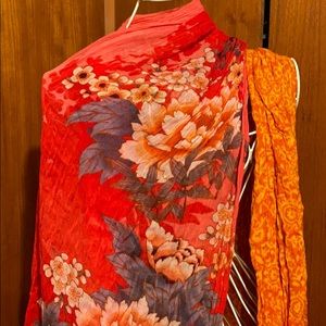 Red Bohemian Scarf